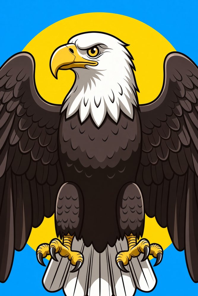 Bald eagle illustration
